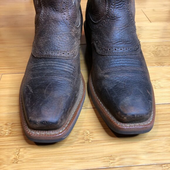 Ariat Men's  7.5 Heritage Roughstock Western Square Toe Leather - Picture 6 of 10